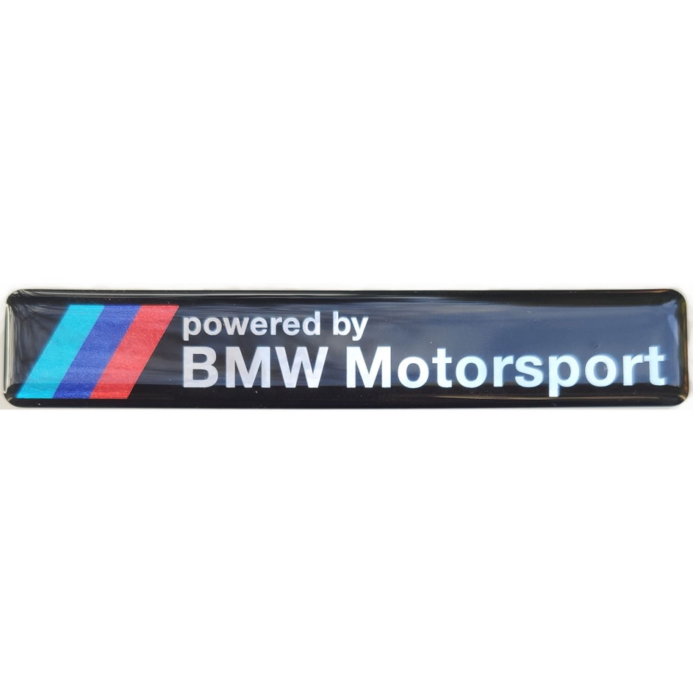 X Powered By Bmw Motorsport Emblem Sticker Logo Decal