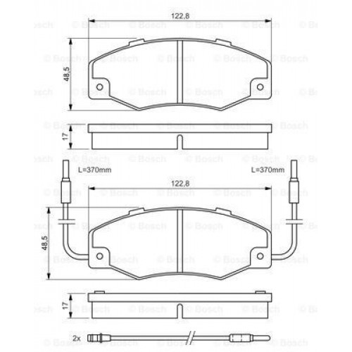 Bosch Brake Pad (Front) 0986460953