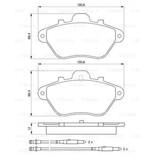 Bosch Brake Pad (Front) 0986460956