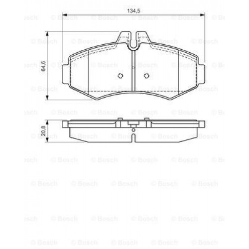 Bosch Brake Pad (Front) 0986494013