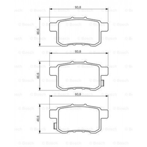 Bosch Brake Pad (Rear) 0986494338