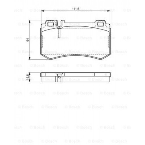 Bosch Brake Pad (Rear) 0986494356