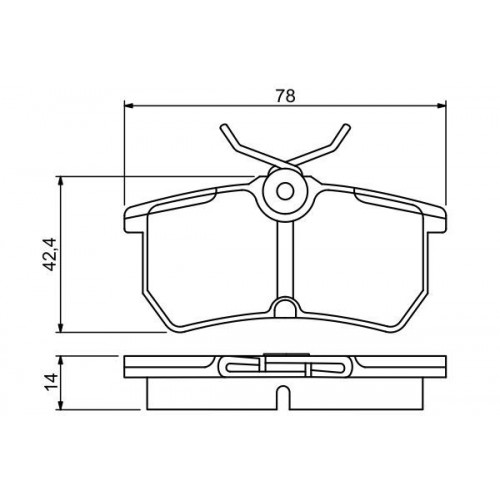 Bosch Brake Pad (Rear) 0986495227