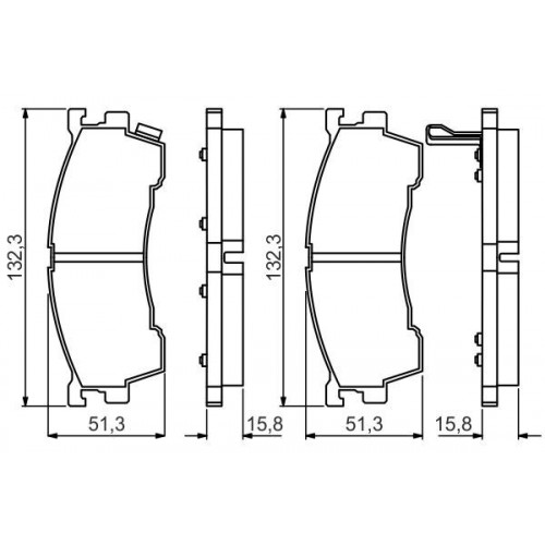 Bosch Brake Pad (Front) 0986495265