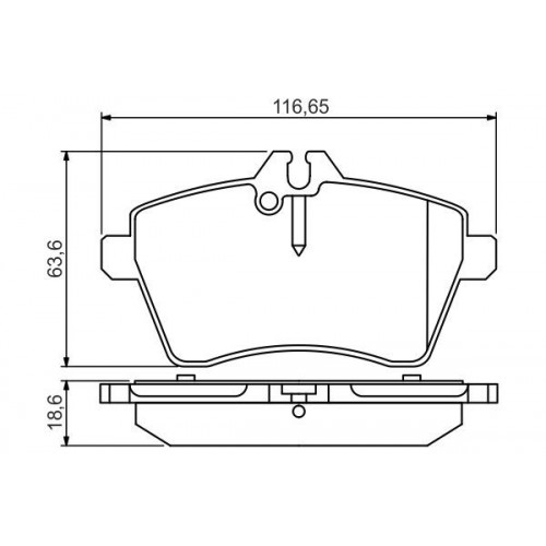 Bosch Brake Pad (Front) 0986495273